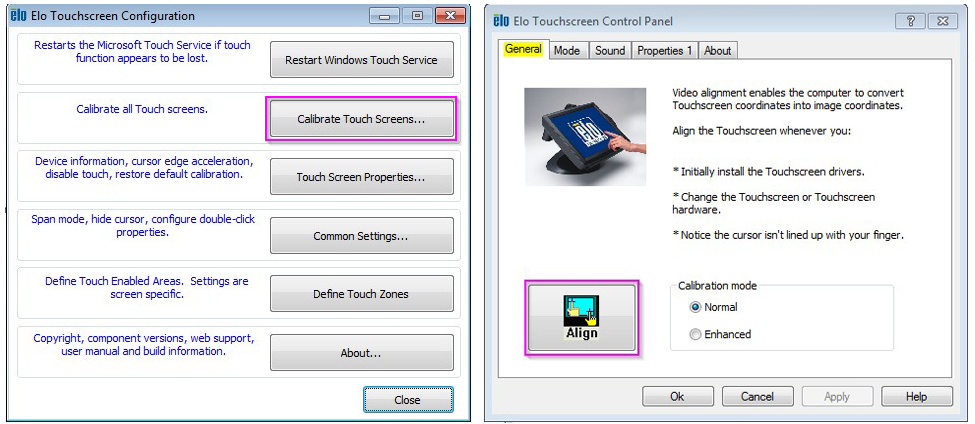 Elo Touchscreen Configuration Elo Touchscreen Configuration
