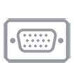 VGA icon for touchscreen monitor in healthcare