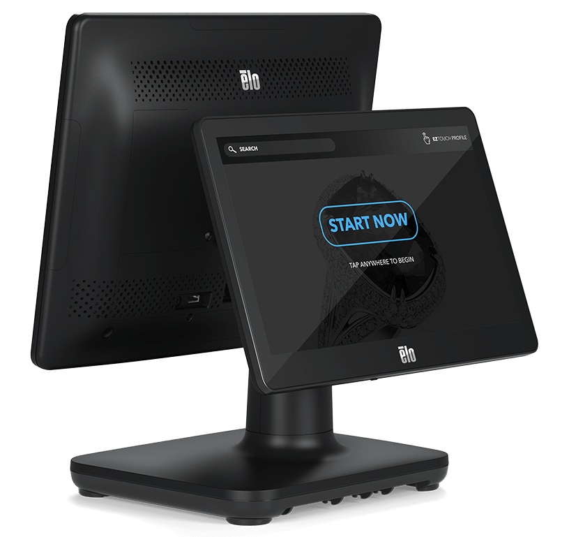 Elo POS system for retail with a customer-facing display Elo POS system for retail with a customer-facing display